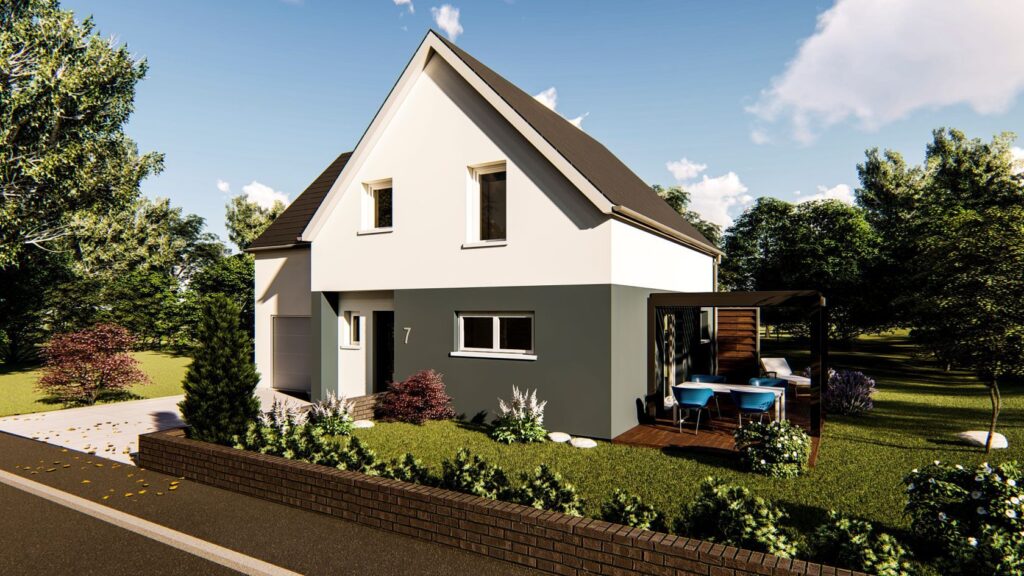 Projet de construction d’une maison 116.86 m² avec terrain à RETZWILLER (68)